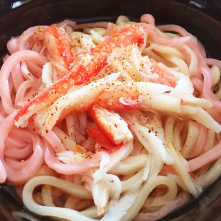 めでたい！紅白かにうどん